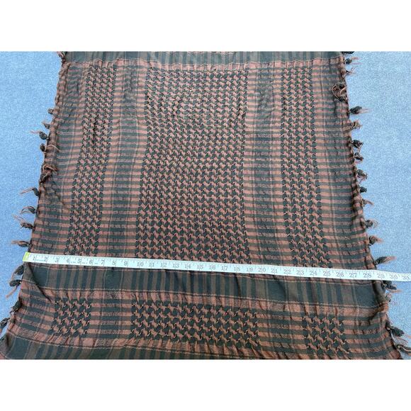 Brown & Black Checkered Light Scarf Wrap - Picture 2 of 4